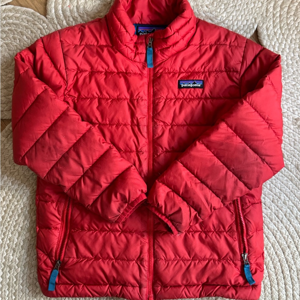 Patagonia Kids Vibrant Red Puffer Coat